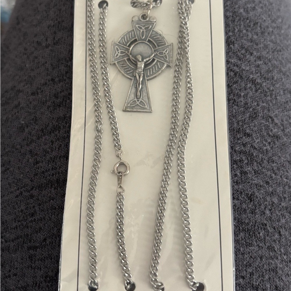 Silver Celtic Cross Necklace